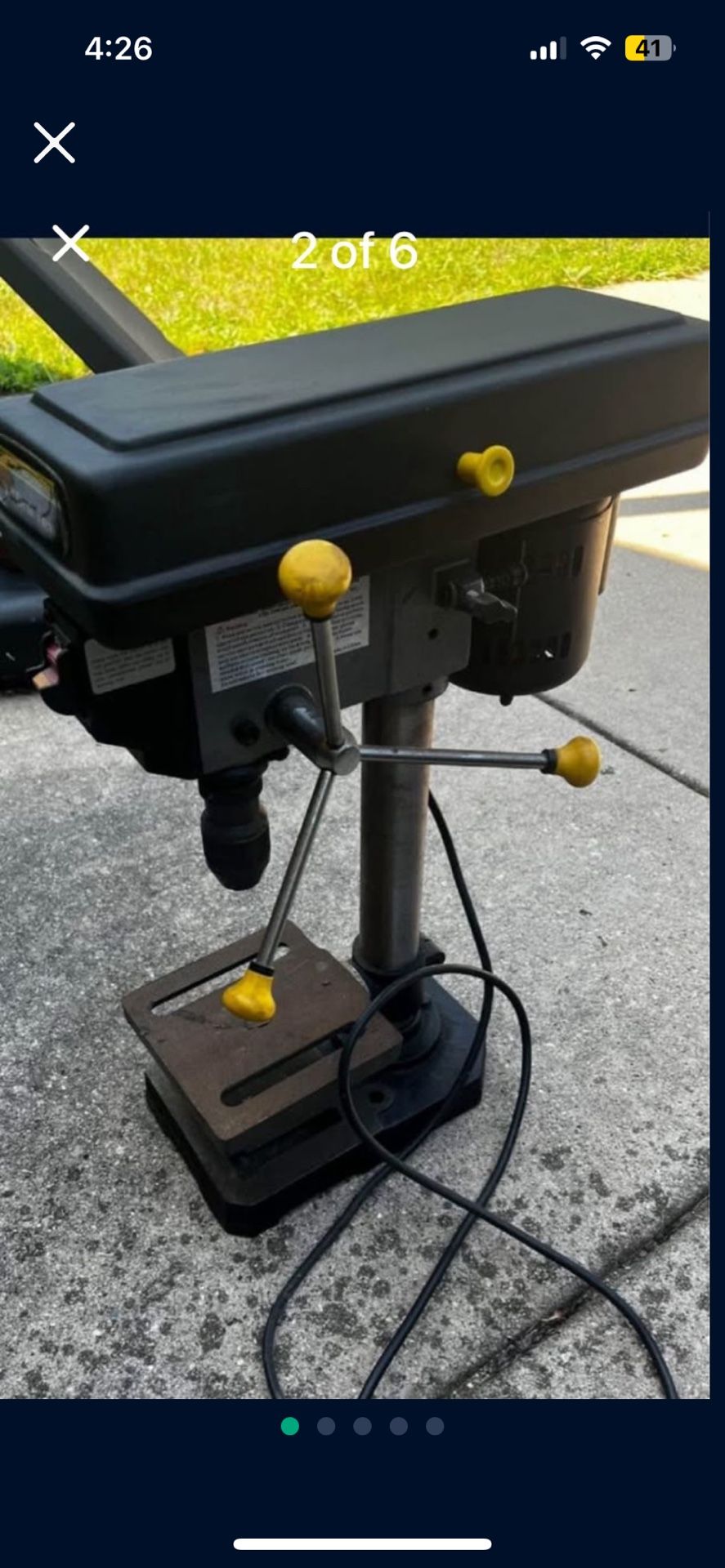 Central Machinery 8 inch drill press