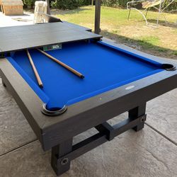 Pool Table Modern 3 Piece Slate