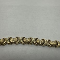 GOLD HEART BRACELET 