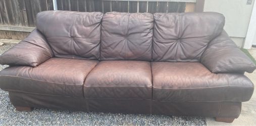 FREE  Approx. 6 ft leather sofa