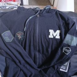 Michigan Wolverines OHT Military Zip-Up Jacket