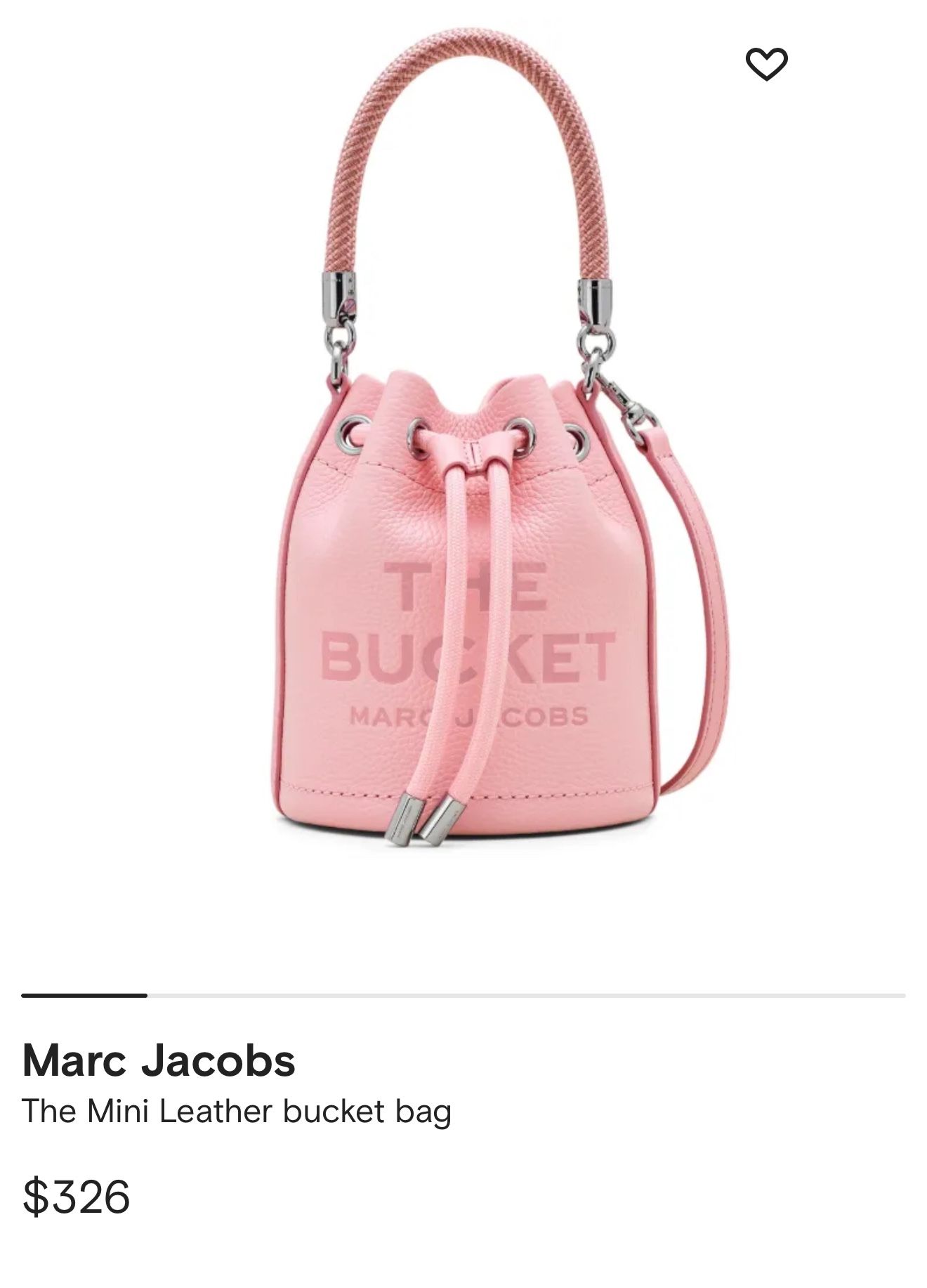 New Marc Jacob’s Bucket Bag With Tags Recipe Box And Dust Bag