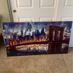 XL Wall Hanging- Brooklyn Bridge