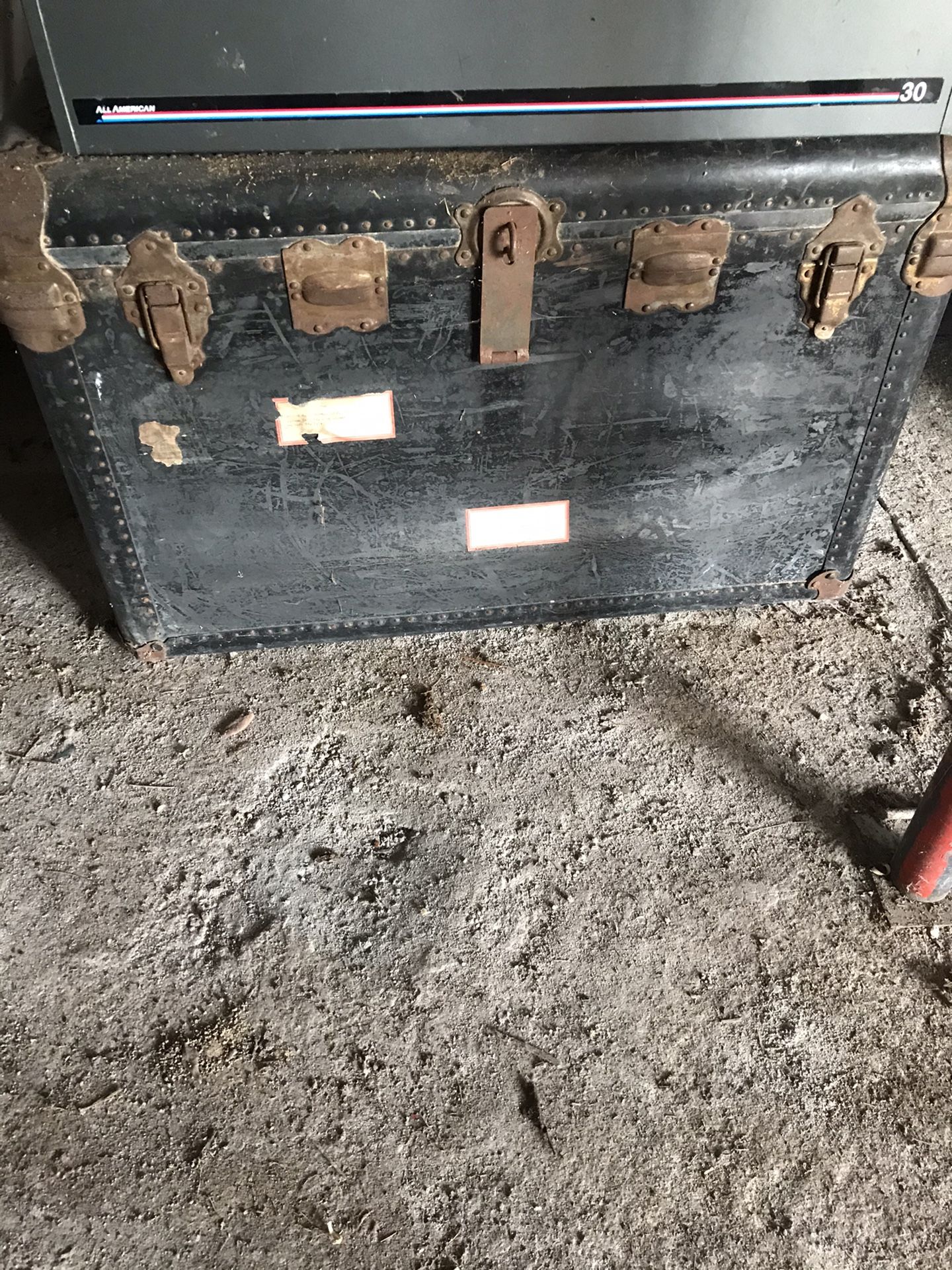 Vintage Old Railway Trunk