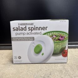 Farberware pump-activated salad spinner