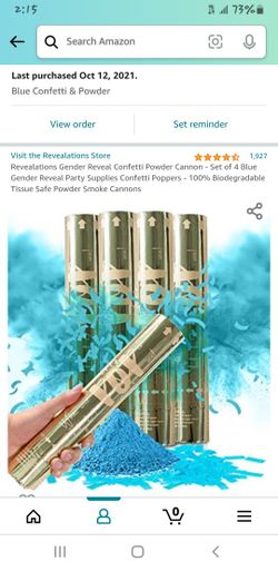 Gender Reveal  Powder Confetti Cannon