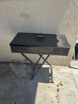Armenian style grill. Charcoal grill for kebab