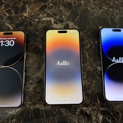 3 IPHONE 14 PRO MAXES