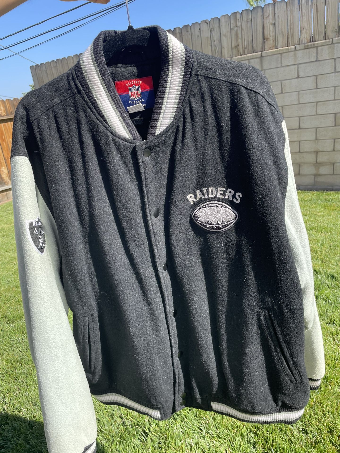 Vintage 1990s *XL* Gridiron Classic Reebok Raiders Jacket - Main Image