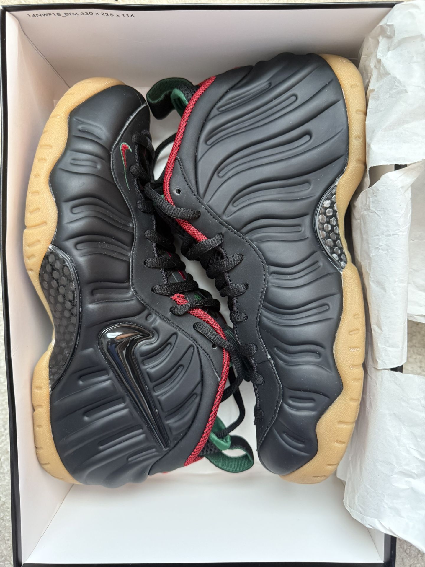 Nike Air Foamposite Pro Gucci Black Size 9