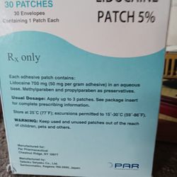Lidocaine Patchs