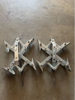 Scissor wheel chocks