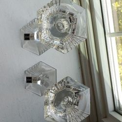 Full Lead Crystal Candleholders