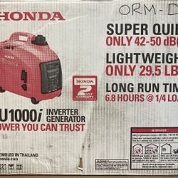 Honda Inverter Gas Generator EU1000i