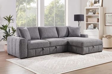 Pull out bed with storage chaise  ( Modern Home Furniture)