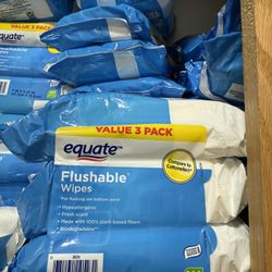 Equate Flushable Wipes