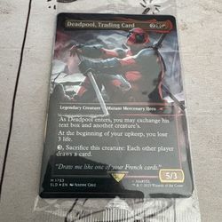 Deadpool Trading Card Secret Lair