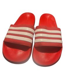 Adidas Red Slides – Size 12 