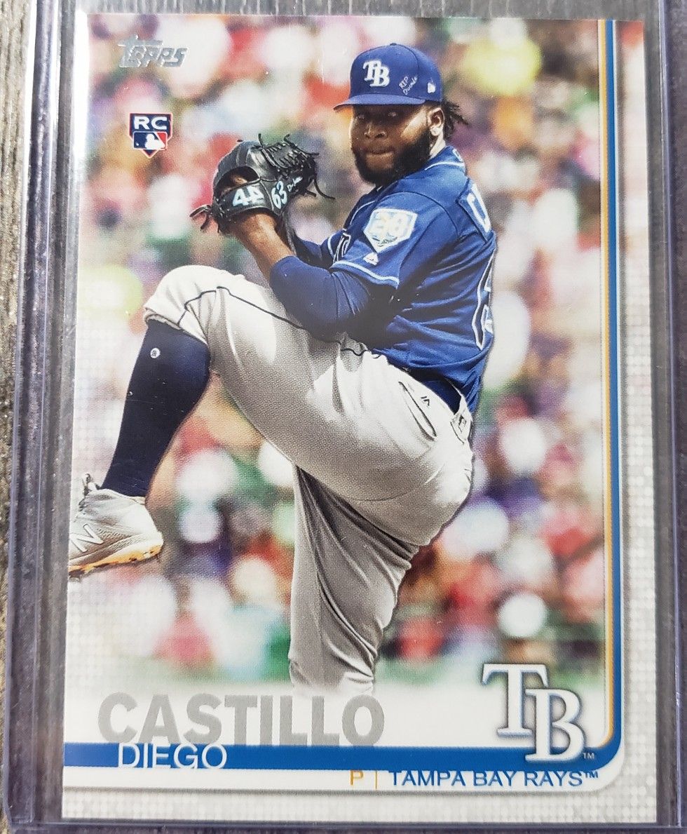 Diego Castillo Tampa Bay rays topps rookie card