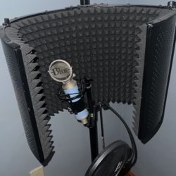Blue Bluebird Microphone With Acoustic Stand And Mic Cover
