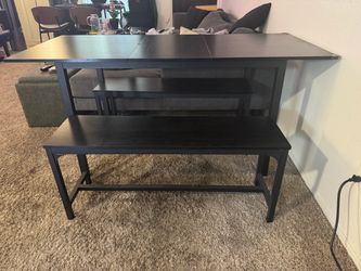 Expandable Dining Table with Benches