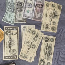 Vintage "Funny" Money  Lot Of 27