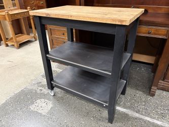 IKEA Stenstorp Black Kitchen Island