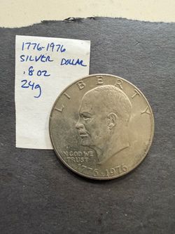 1(contact info removed) Bicentennial Eisenhower Dollar coin