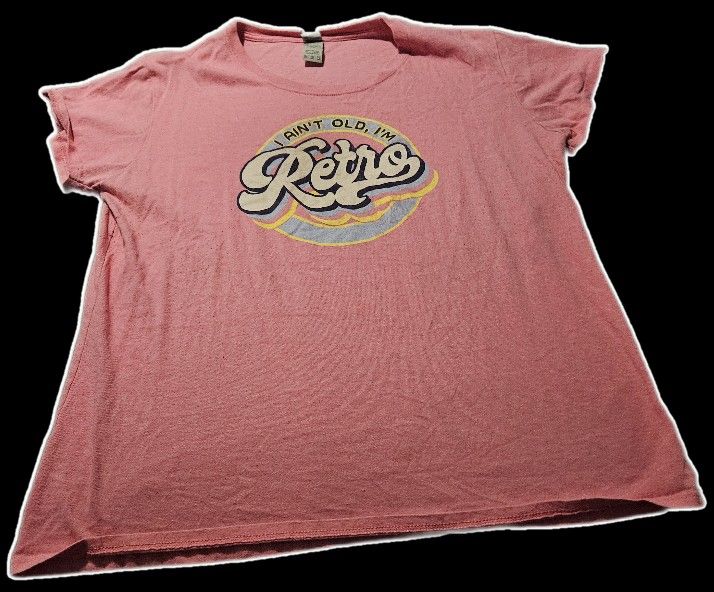 "I Aint Old I'm Retro" Cotton Funny Tee-Shirt