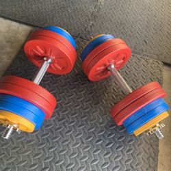 New 70Ibs Dumbbells 140lbs In Total 