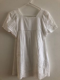 White Zara Girls Dress