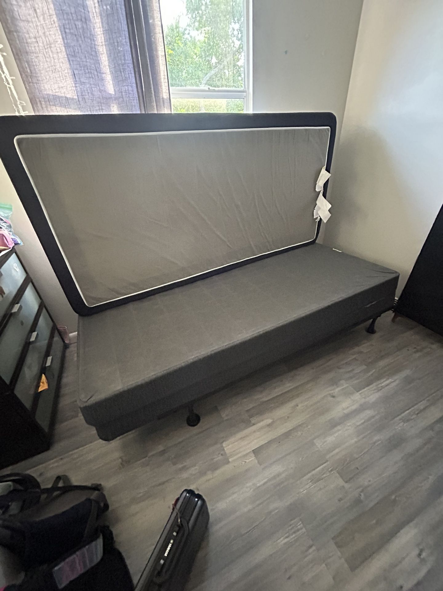 King Size Box Spring And Bed Metal Frame