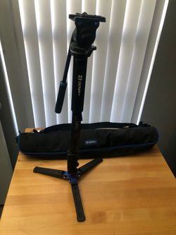 Benro A38FD Series 3 AL Monopod with Locking 3-Leg Base and S2PRO Head