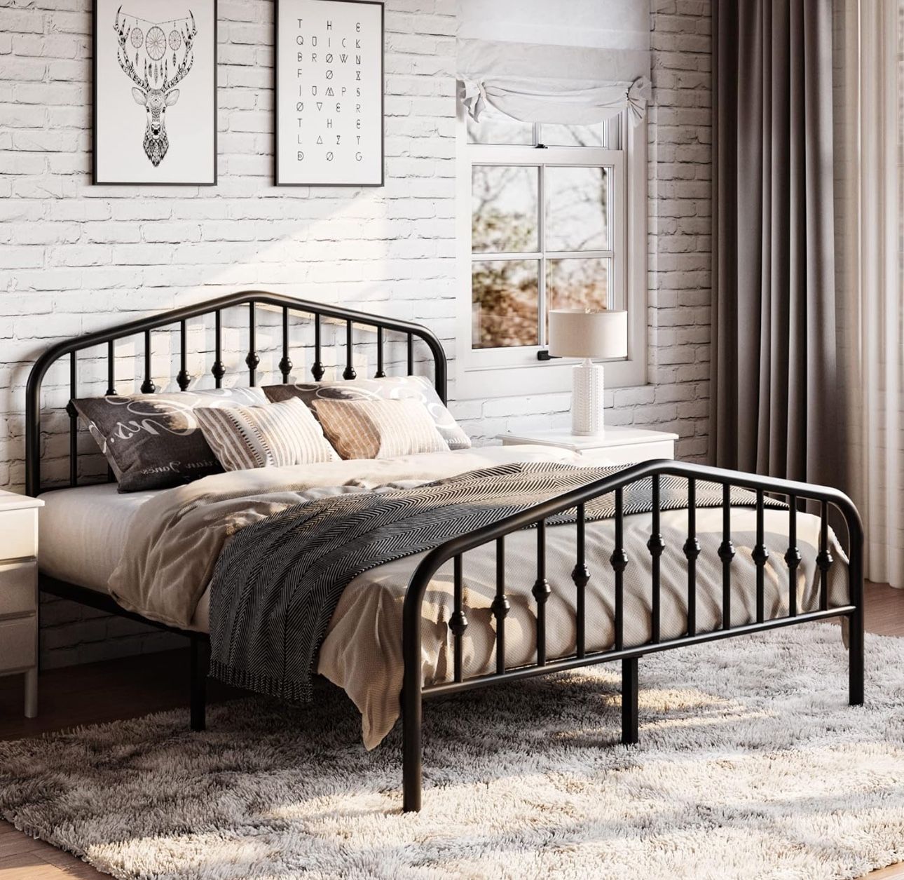 Queen Bed Frame~ Brand New, In The Box~ Original Price $209