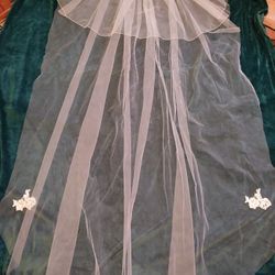 65" Bridal Veil, Plus Blusher, Chapel Length