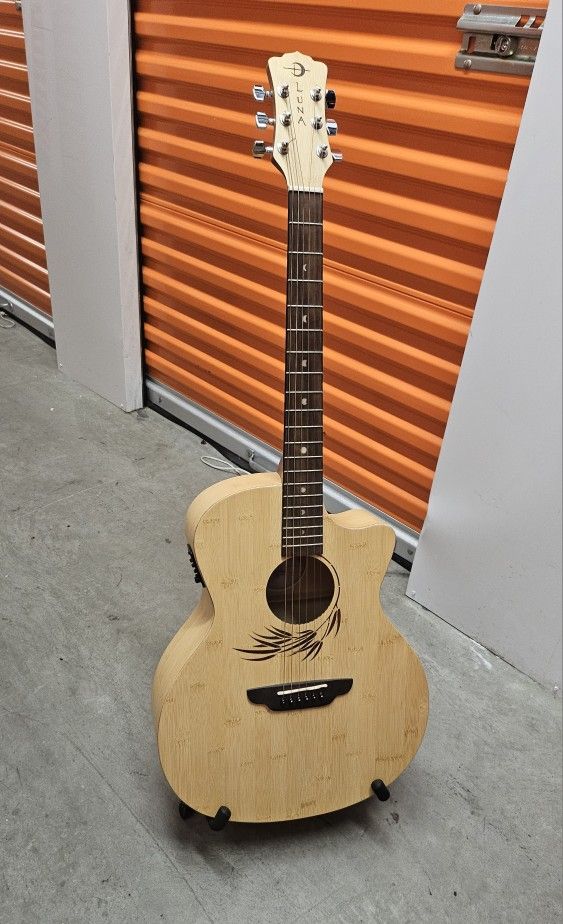 Luna Bamboo Acoustic-Electric Guitar