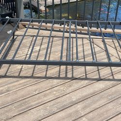 Metal collapsible   folding twin bed frame with wheels guest bed