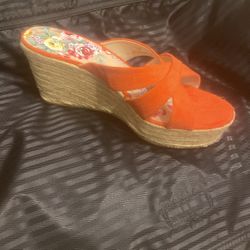 Beautiful Size 10 New  Orange Shoes