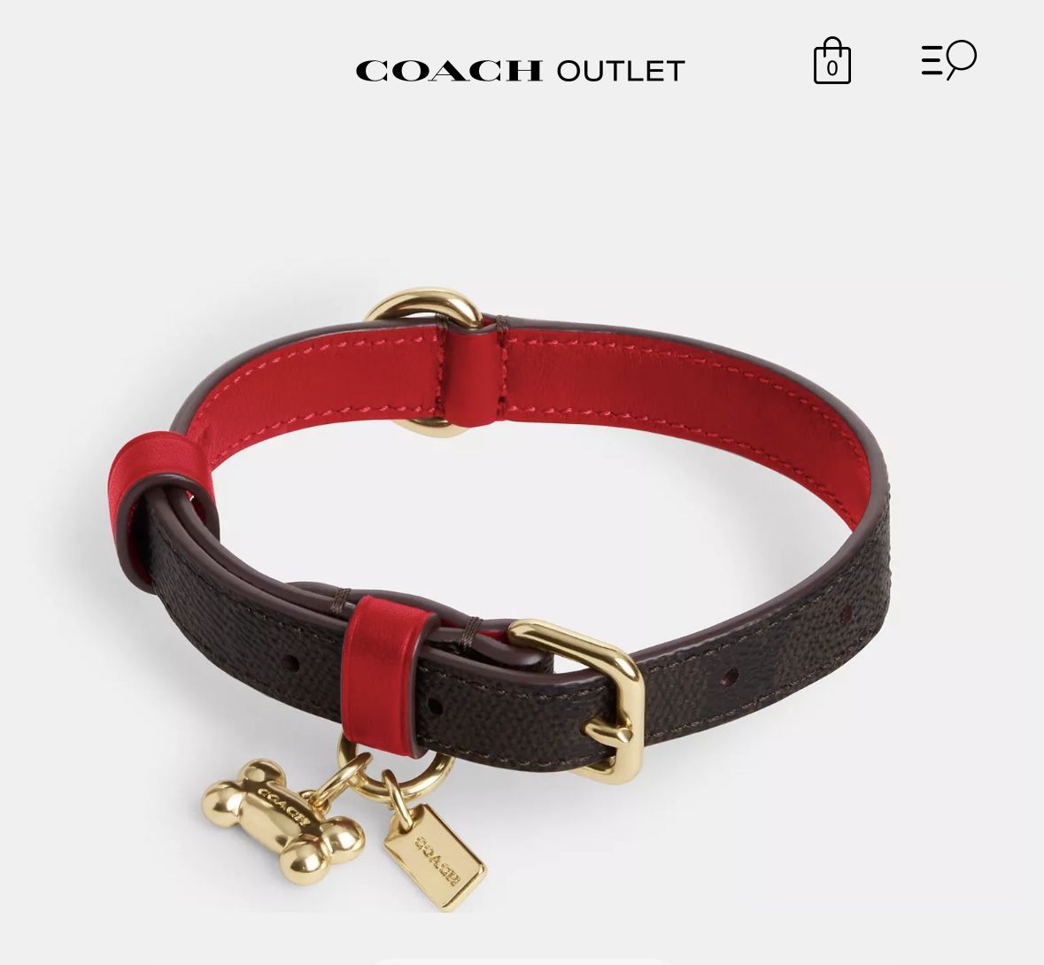 Coach Dog Collar