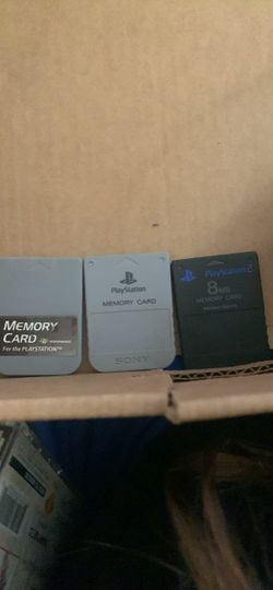 3 memory cards for ps2