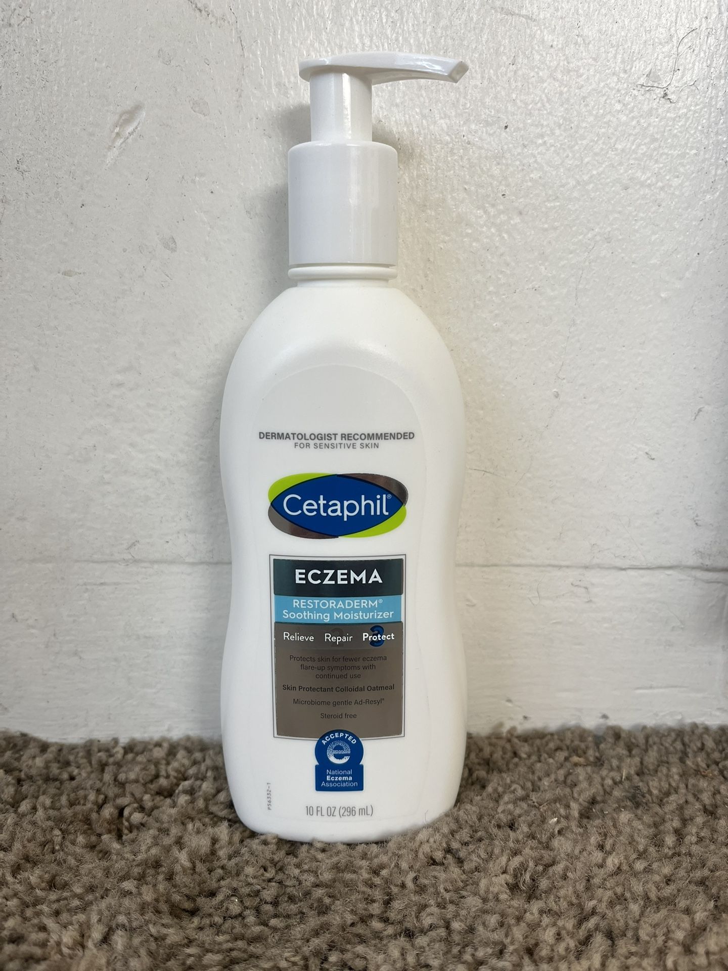 10oz CETAPHIL ECZEMA Restoraderm Soothing Moisturizer with Pump Dispenser