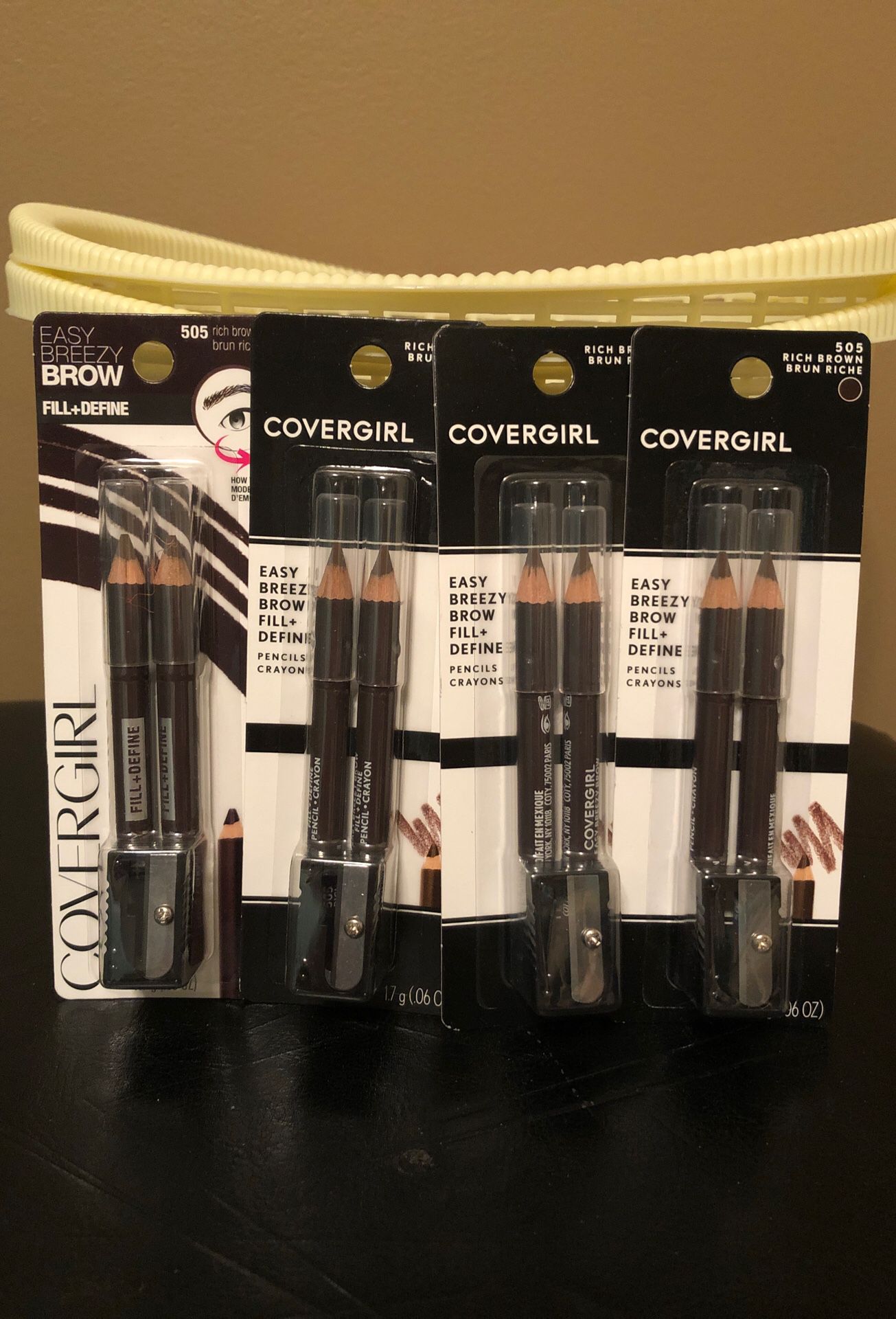 Covergirl brow pencils with sharpener $2 each rich brown