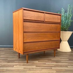 Mid-Century Modern Highboy Dresser | Fully Restored 1960s Vintage