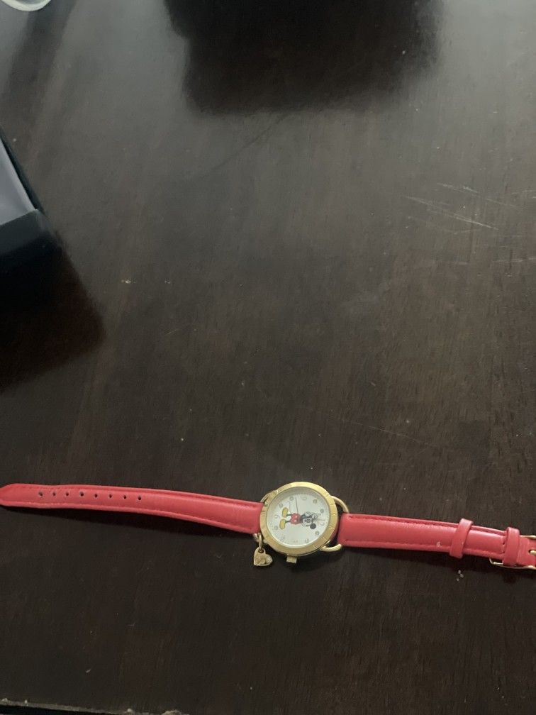 Mickey Mouse Disney Wrist Watch With Charm
