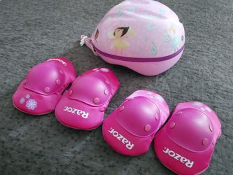 Biker helmet and pads