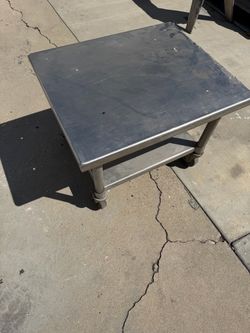 Stainless Steel Table on Casters