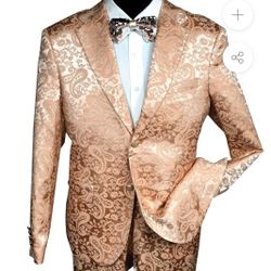 Rose gold store prom blazer