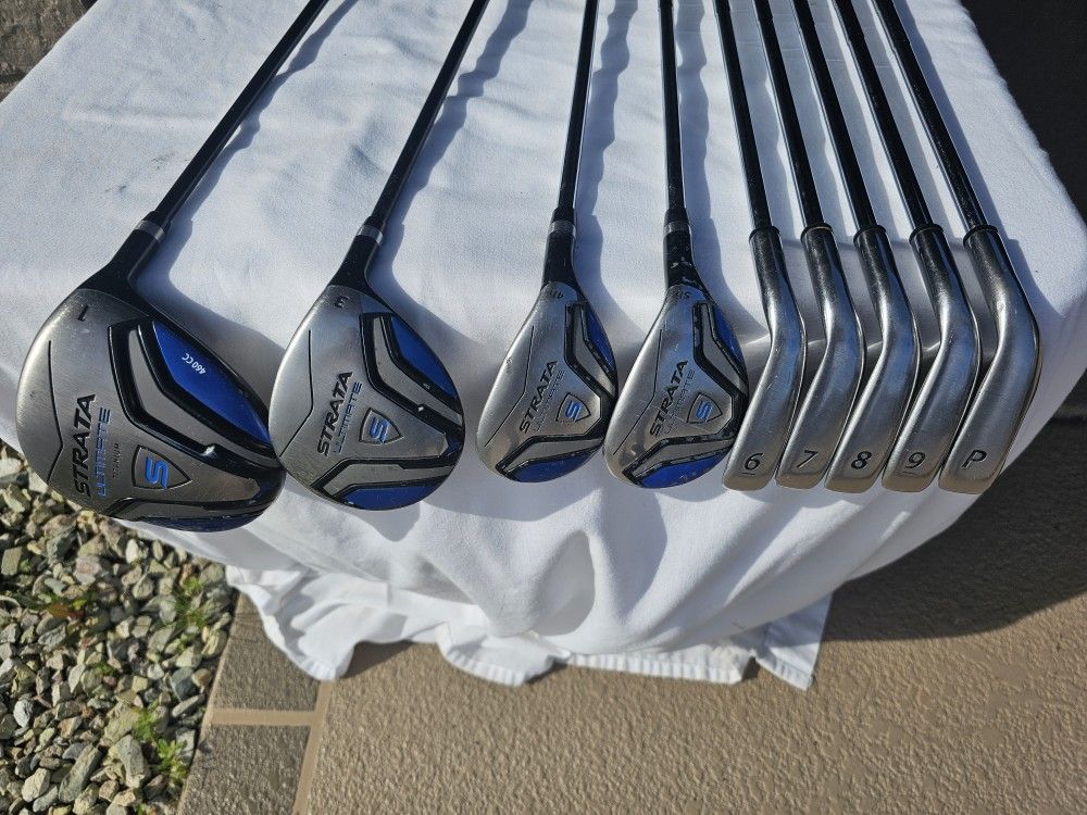 Callaway Strata Ultimate Titanium 460cc Driver,3w,4h,5h;6,7,8,9,PW for