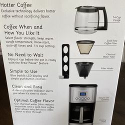Cuisinart 14 Cup Programable Coffeemaker In Box