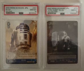 Star Wars Set of 2 R2-D2 PSA 10 Weiss Schwarz Cards